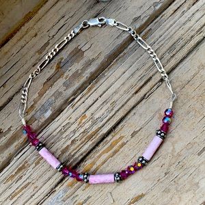 Ankle bracelet handcrafted